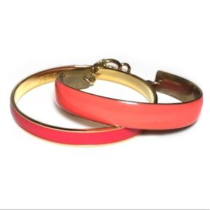 Pink Coral Bangle Bundle J Crew Watermelon Neon